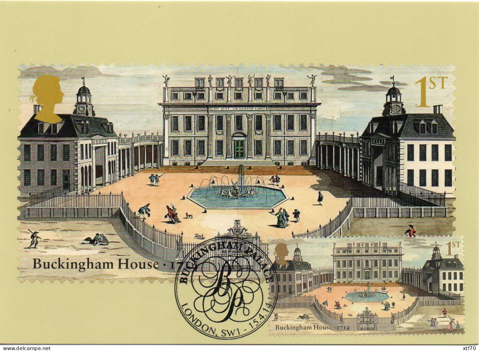 GREAT BRITAIN 2014 Buckingham Palace PHQ maxi cards