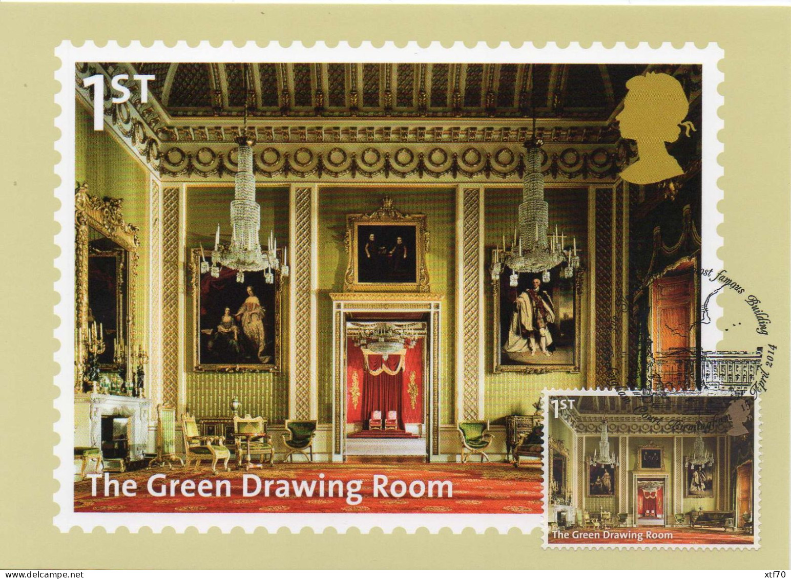 GREAT BRITAIN 2014 Buckingham Palace PHQ maxi cards