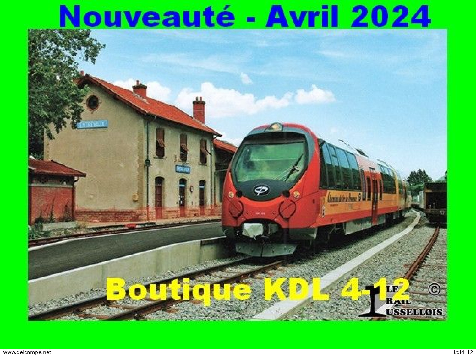 RU 2153 - Autorail AMP 807/808 En Gare - ENTREVAUX - Alpes De Haute-Provence - CP - Stazioni Con Treni