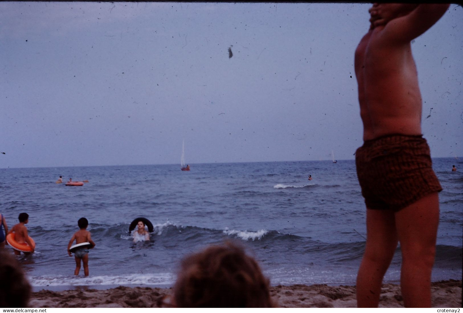 Photo Diapo Diapositive Slide à Situer Baignade Enfants Avec Bouées VOIR ZOOM - Diapositives