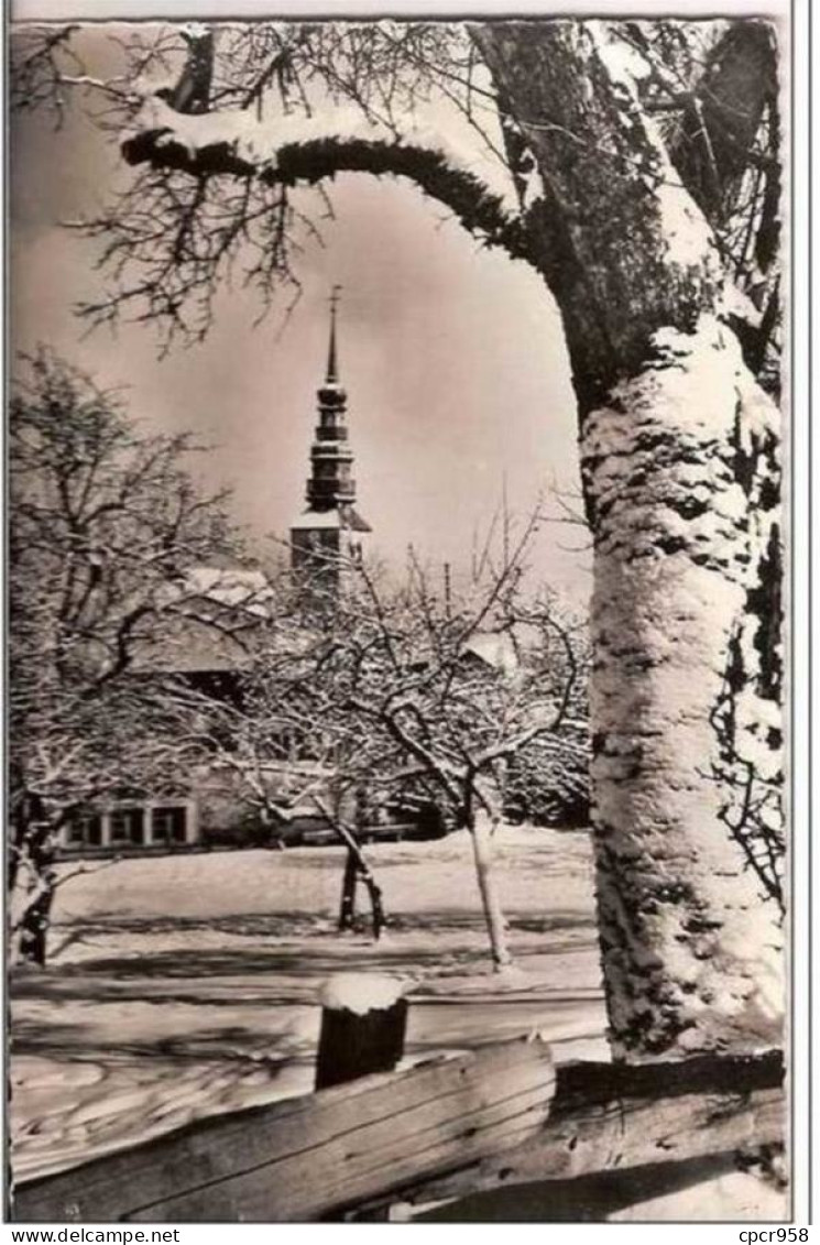 74.COMBLOUX.LE CLOCHER EN HIVER.CPSM. - Combloux