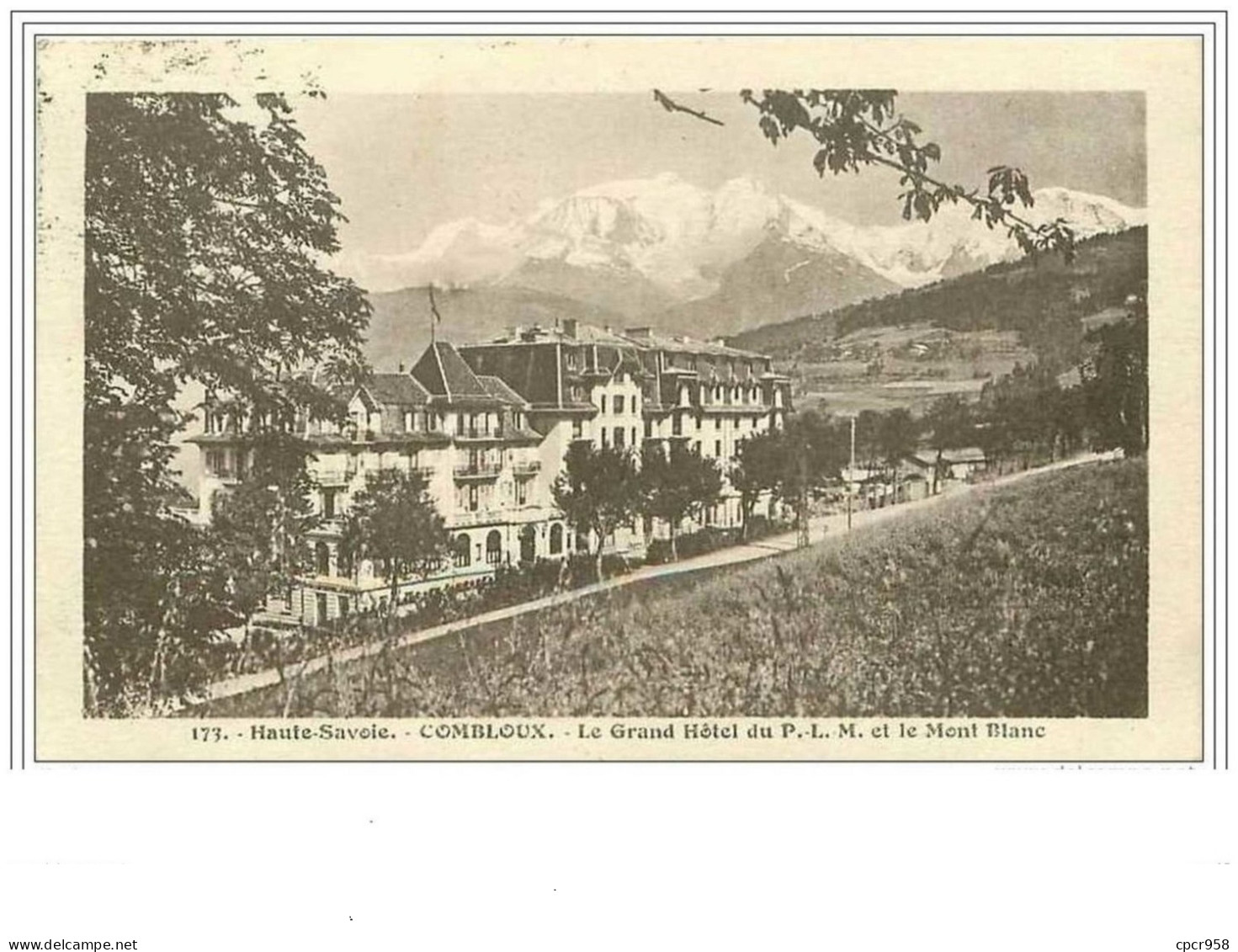 74.COMBLOUX.GRAND HOTEL DU P L M  ET LE MONT BLANC - Combloux