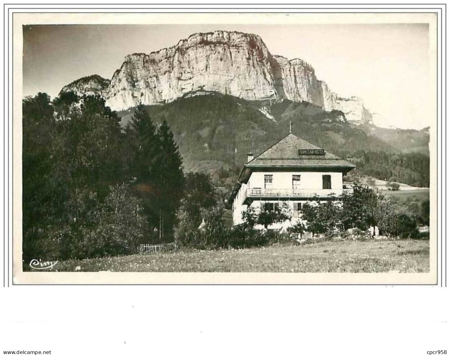 74.DINGY ST CLAIR.HOTEL DU PARMELAN ET LE PERTHUIS.CPSM. - Dingy-Saint-Clair