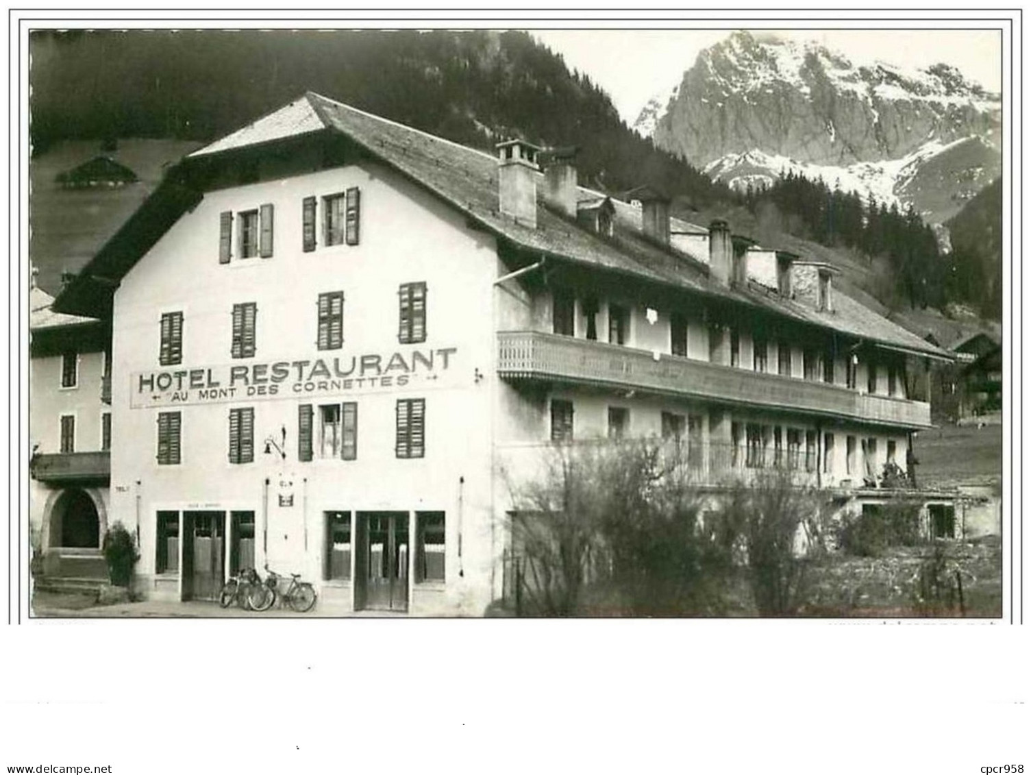 74.LA CHAPELLE D&amp;acute ABONDANCE.L&amp;acute HOTEL-RES TAURANT """"AU MONT DES CORNETTES"""" ET LES CORNETTES DE BIS - La Chapelle-d'Abondance