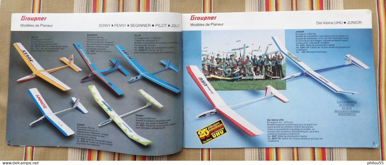 Catalogue GRAUPNER Maquettes Avions Bateaux Voitures 1980 1981 - Collezioni