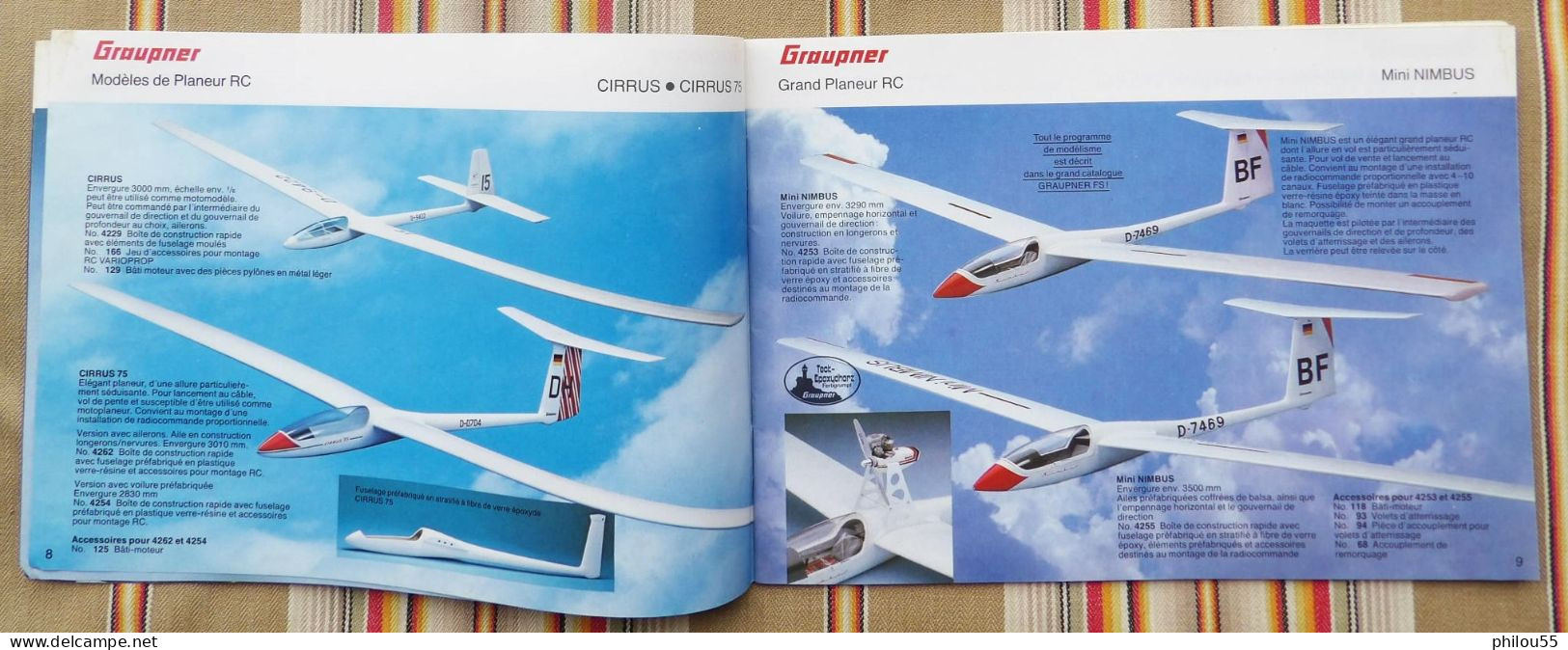 Catalogue GRAUPNER Maquettes Avions Bateaux Voitures 1980 1981