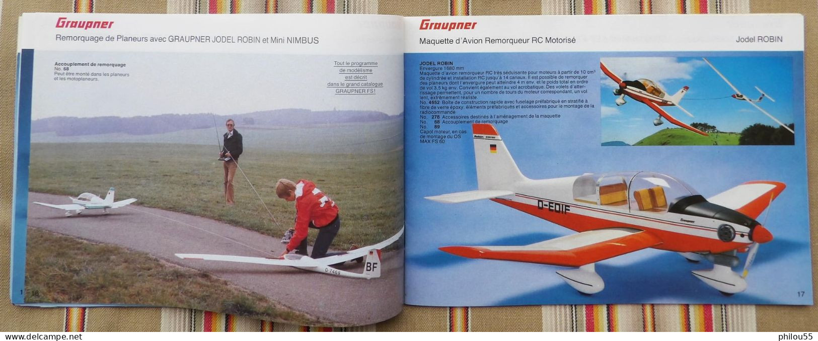 Catalogue GRAUPNER Maquettes Avions Bateaux Voitures 1980 1981