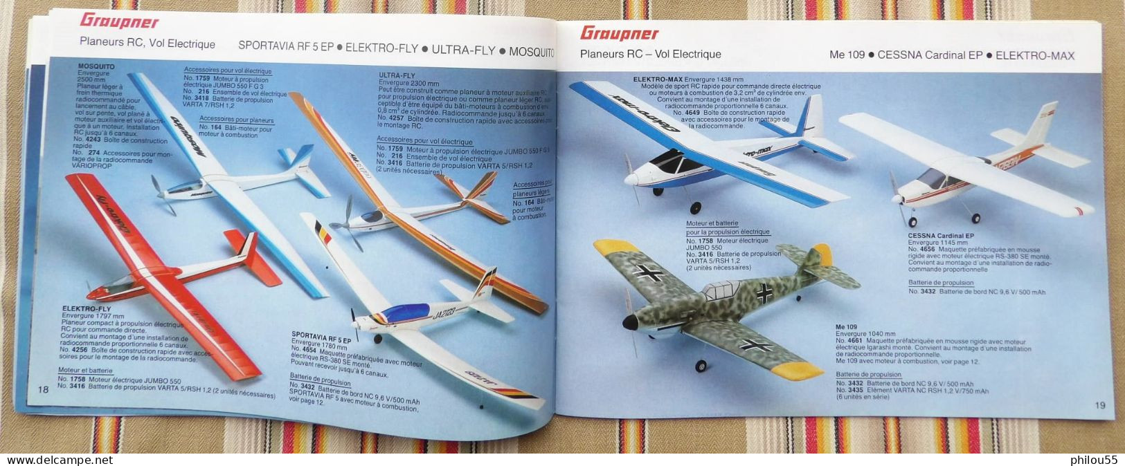 Catalogue GRAUPNER Maquettes Avions Bateaux Voitures 1980 1981