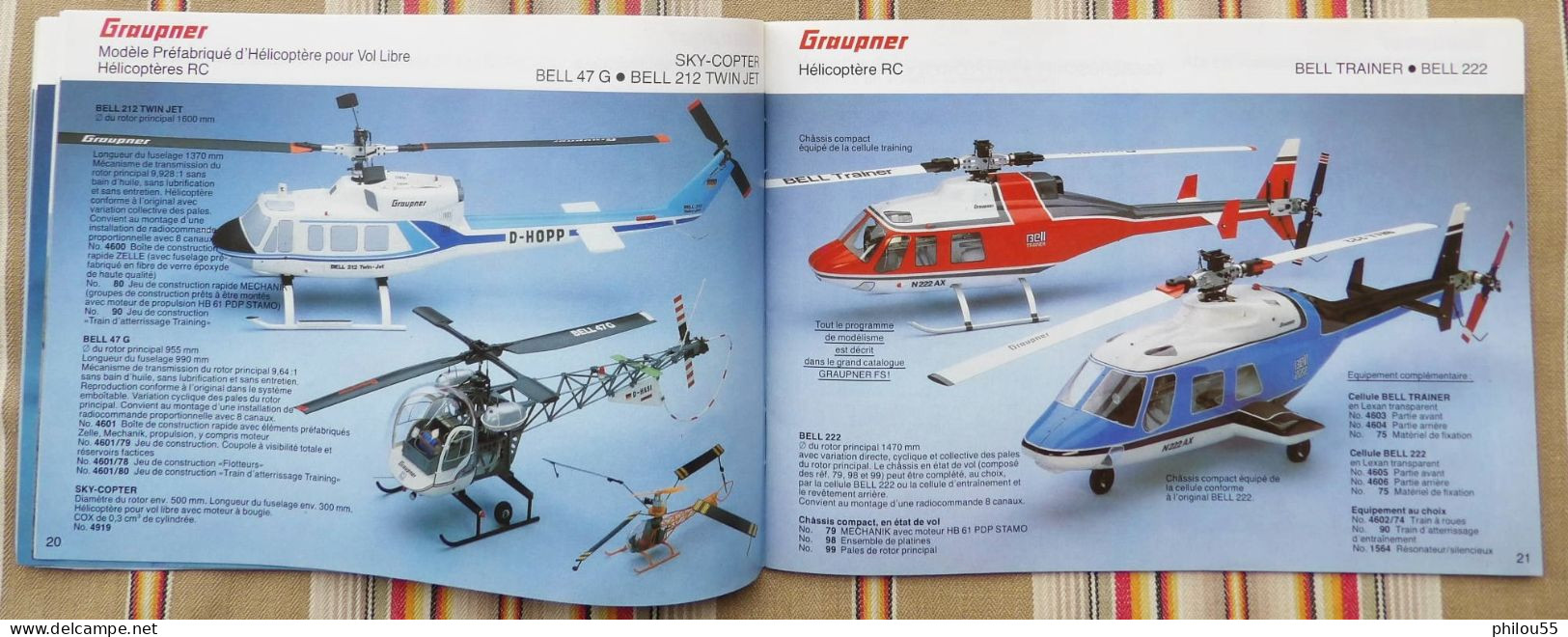 Catalogue GRAUPNER Maquettes Avions Bateaux Voitures 1980 1981