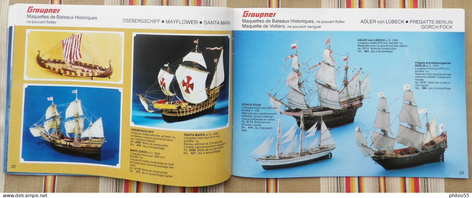 Catalogue GRAUPNER Maquettes Avions Bateaux Voitures 1980 1981