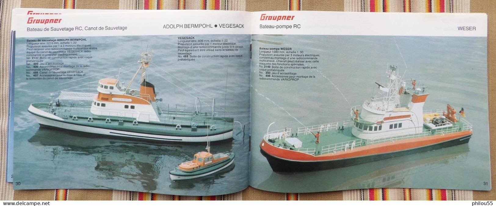 Catalogue GRAUPNER Maquettes Avions Bateaux Voitures 1980 1981