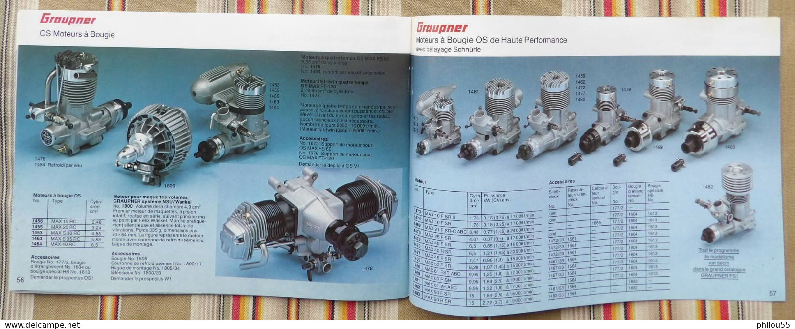 Catalogue GRAUPNER Maquettes Avions Bateaux Voitures 1980 1981