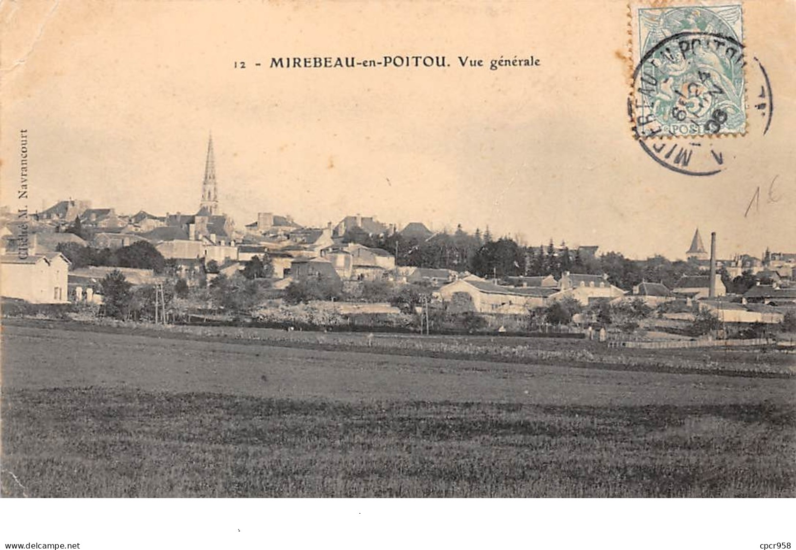 86. N°206160. Mirebeau En Poitou. Vue Générale - Mirebeau