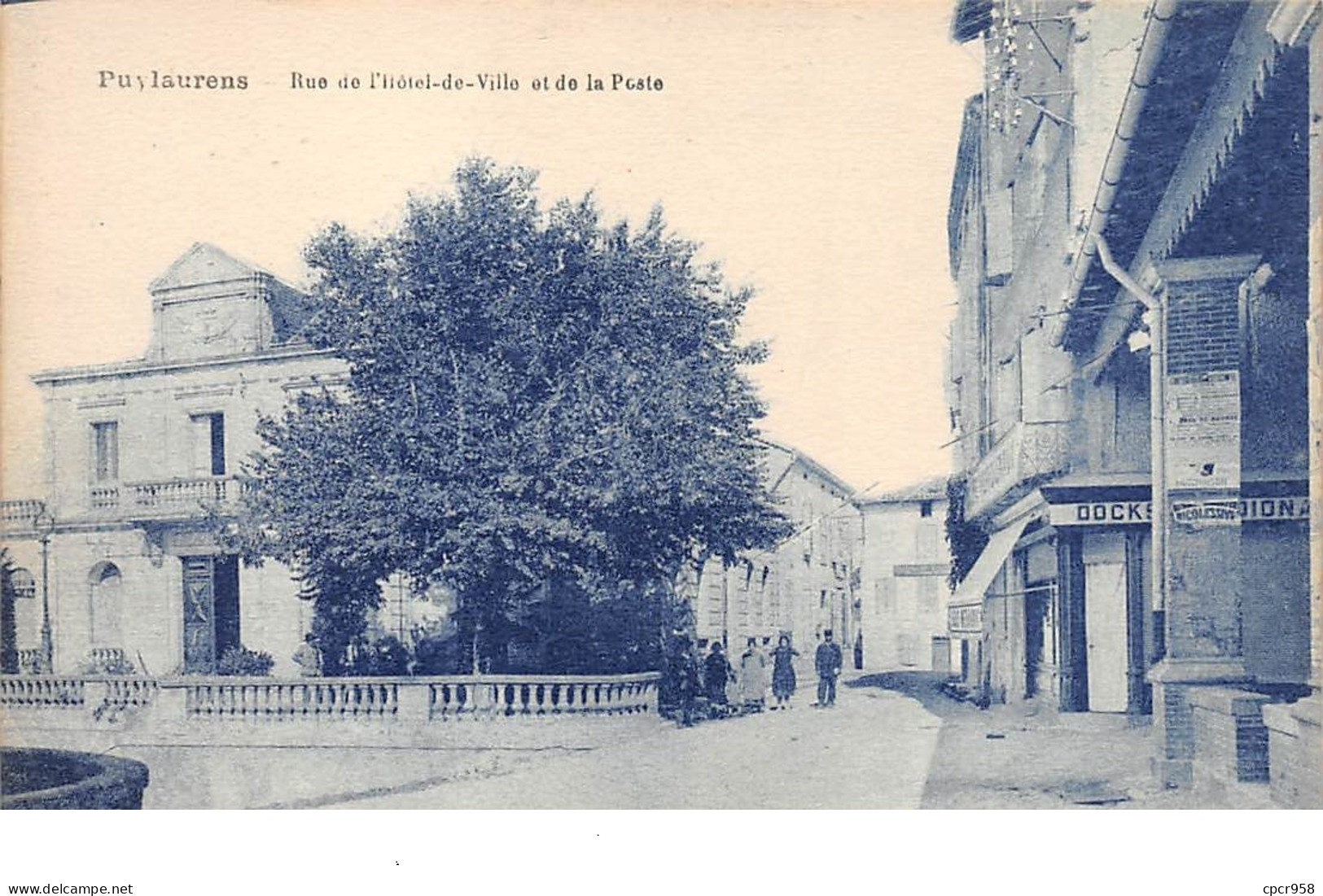 81. N°206129. Puylaurens. Rue De L'hotel De Ville Et De La Poste - Puylaurens