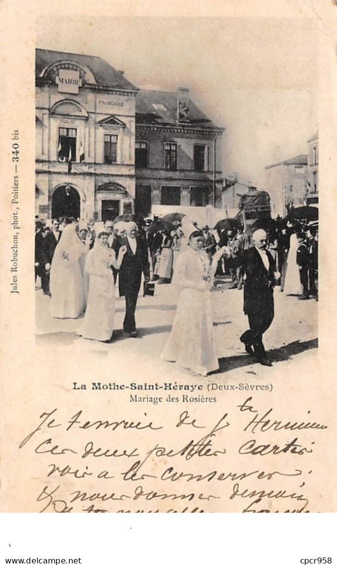 79. N°206106. La Mothe Saint Héraye. Mariage Des Rosières - La Mothe Saint Heray