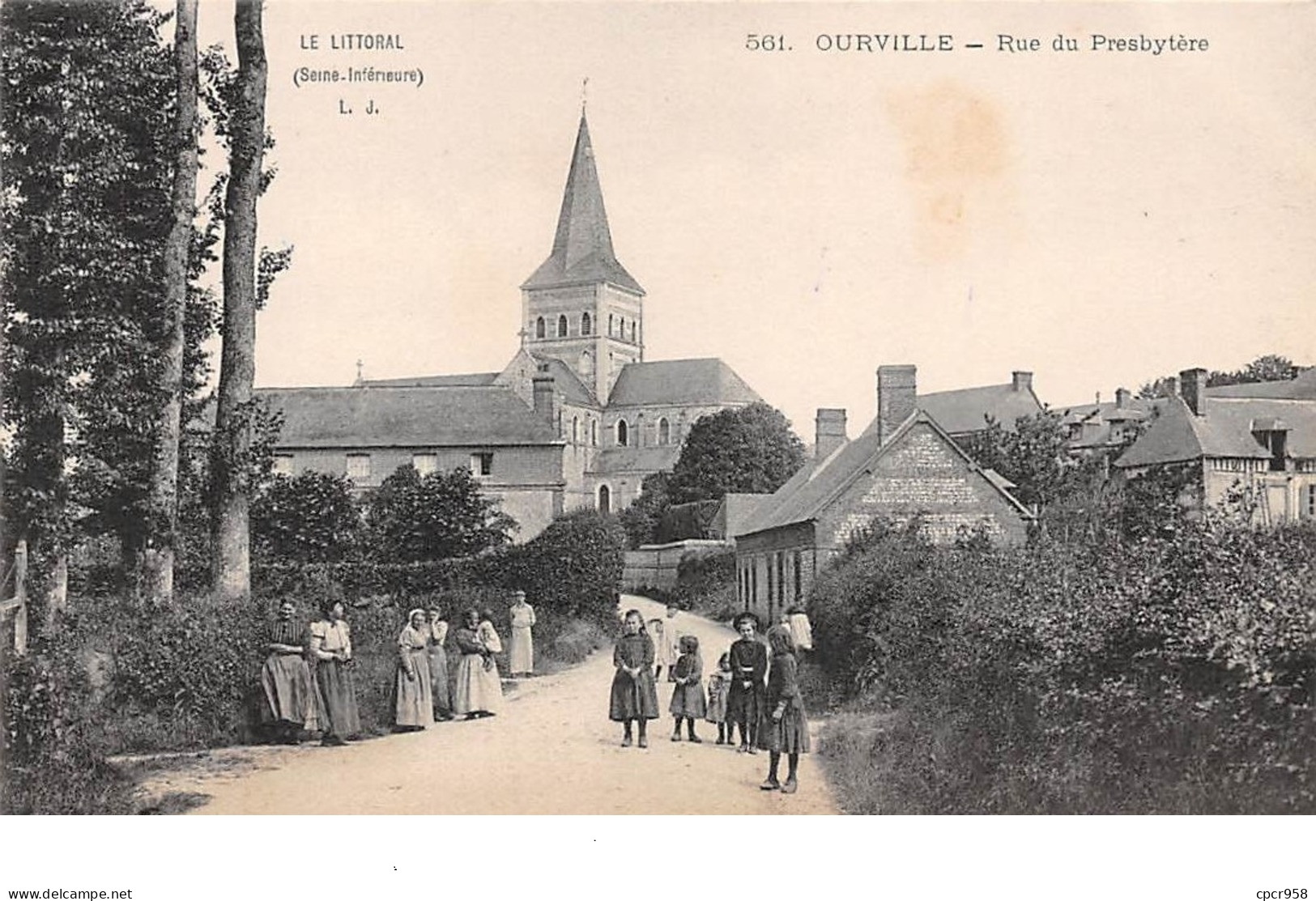 76. N°205992. Ourville. Rue Du Presbytère - Ourville En Caux