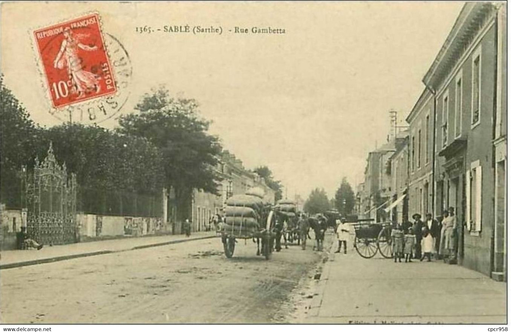 72.SABLE.RUE GAMBETTA.DECHIRURE - Sable Sur Sarthe