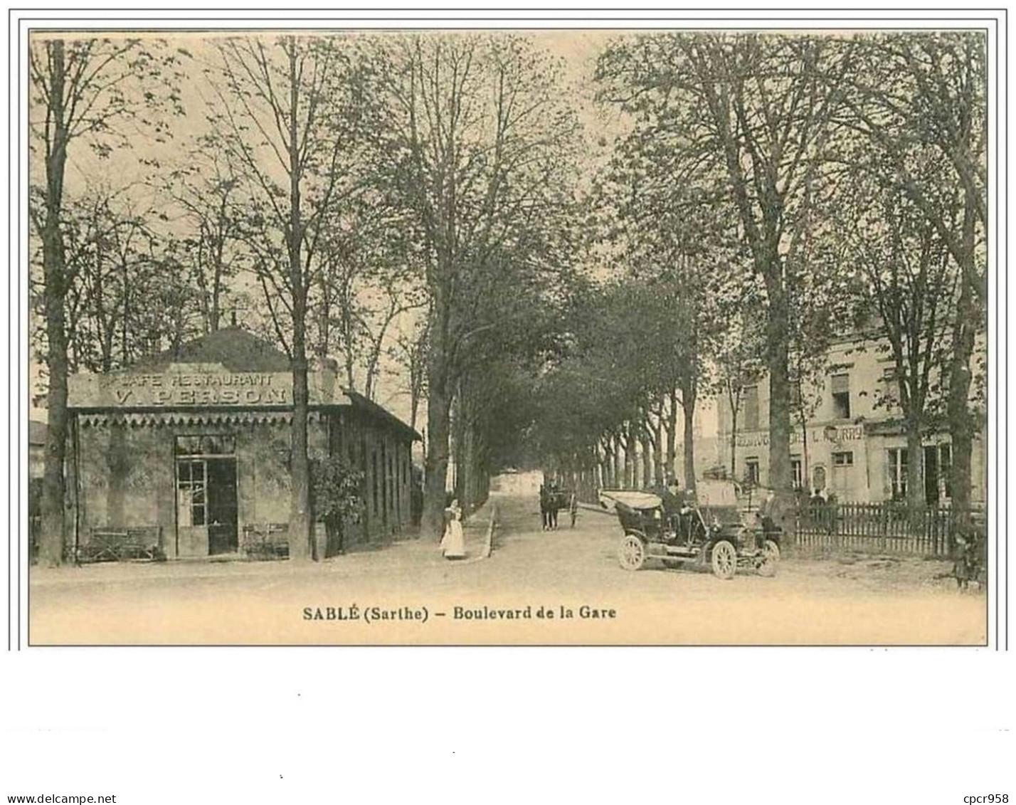 72.SABLE.BOULEVARD DE LA GARE.CAFE-RESTAURANT V PERSON - Sable Sur Sarthe