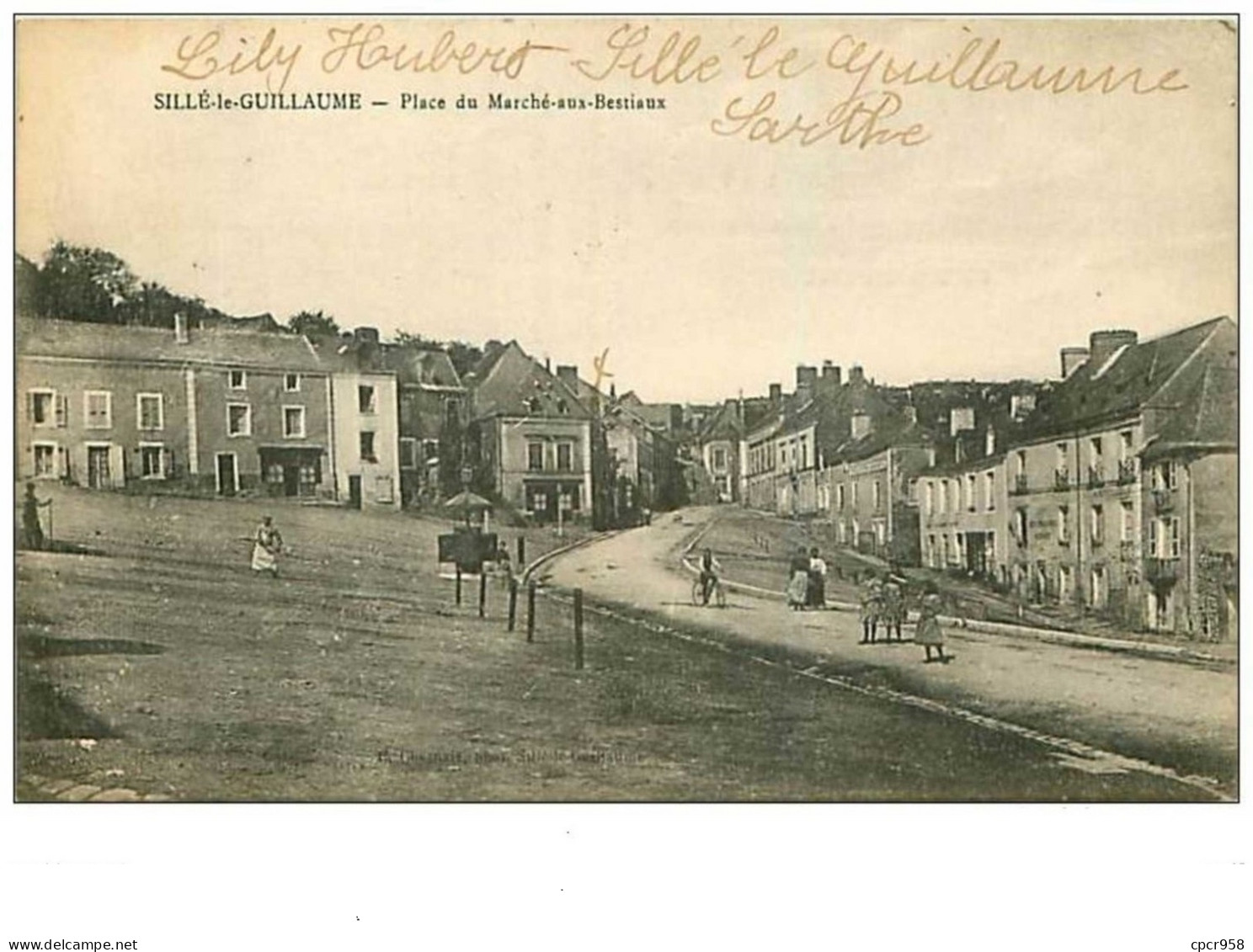 72.SILLE-LE-GUILLAUME.n°97.PLACE DU MARCHE AUX BESTIAUX - Sille Le Guillaume