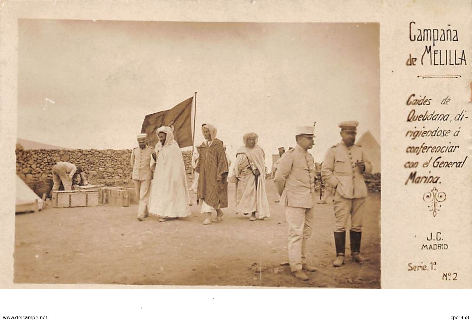 Espagne - N°67511 - Campana De MELILLA - Caides De Quebdana ... - Carte Photo - Melilla