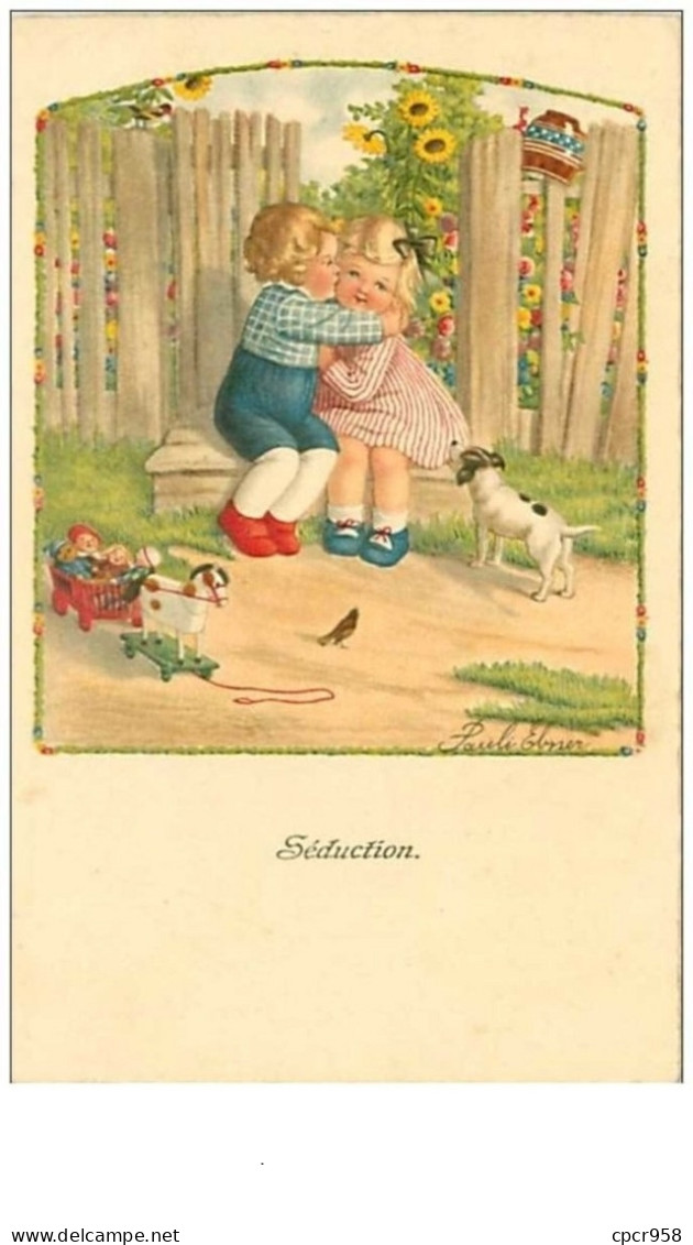 ILLUSTRATEURS.n°682.EBNER.SEDUCTION.ENFANTS SUR UN BANC - Ebner, Pauli