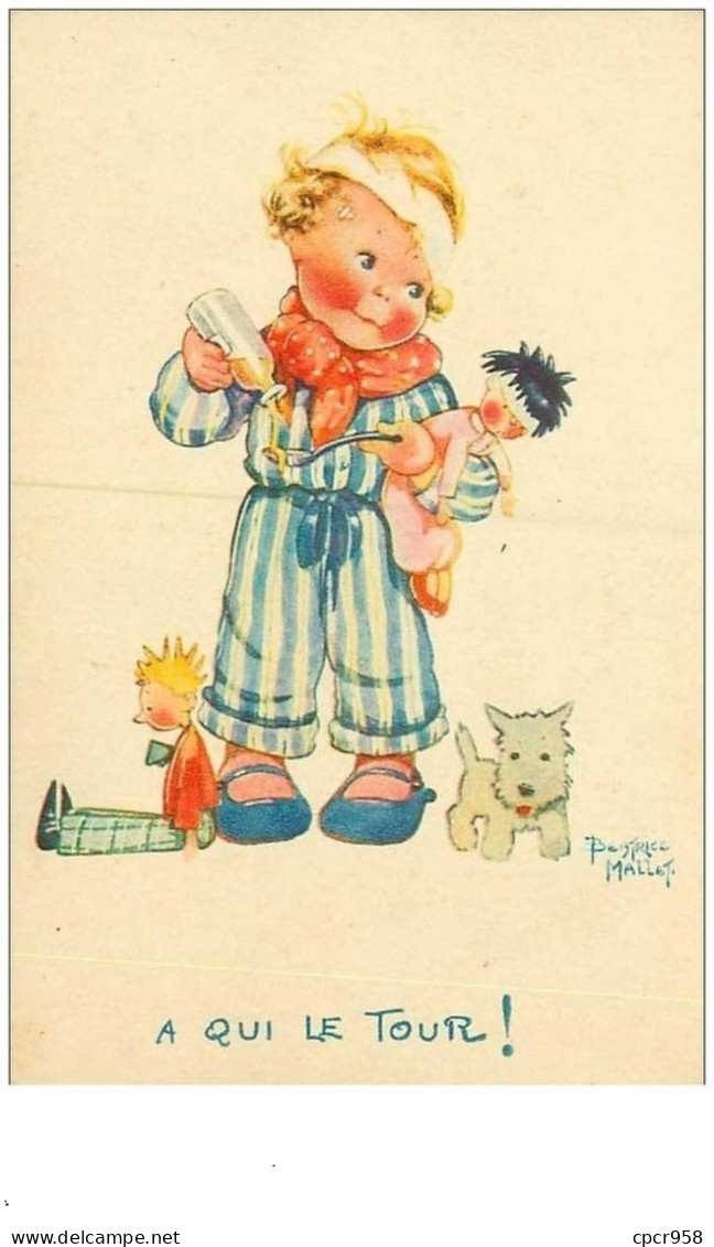 ILLUSTRATEURS.n°8926.MALLET BEATRICE.A QUI LE TOUR.ENFANT SOIGNANT SES JOUETS - Mallet, B.