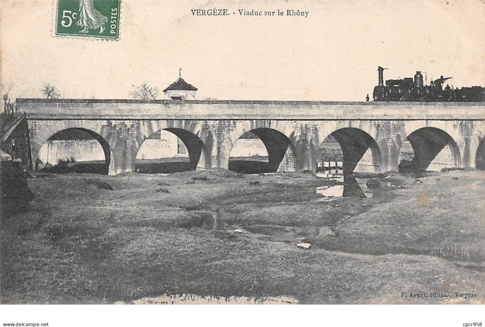 30 - N°111111 - Vergèze - Viaduc Sur Du Rhôny - Train - Vergèze