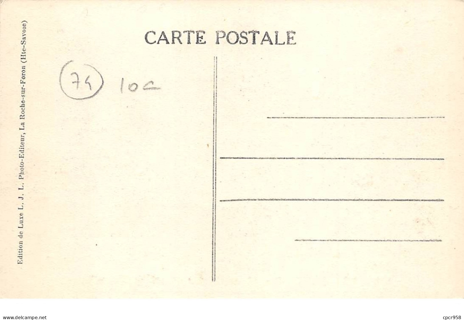 74 - N°111494 - Le Reposoir - Village Et Pointe D'Almet (Alt 2221m) - Bonne