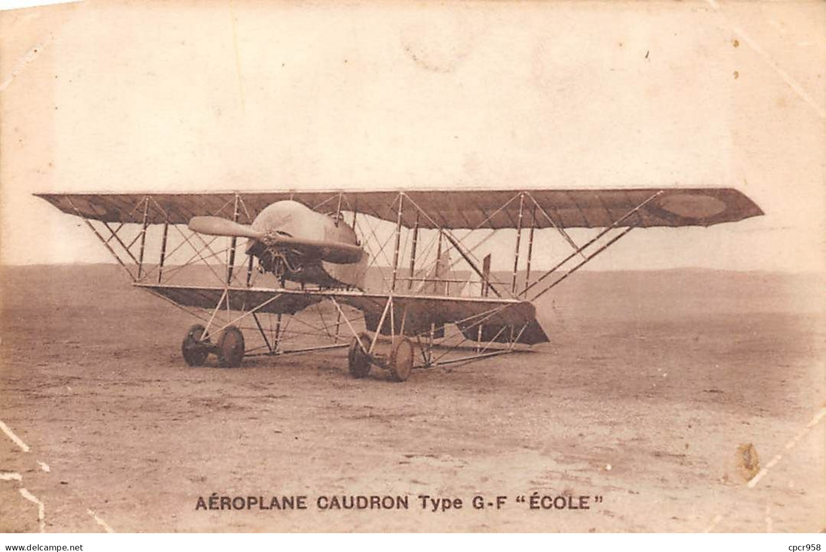 Aviation - N°70576 - Aéroplane Caudron Type G-F Ecole - 1914-1918: 1ère Guerre