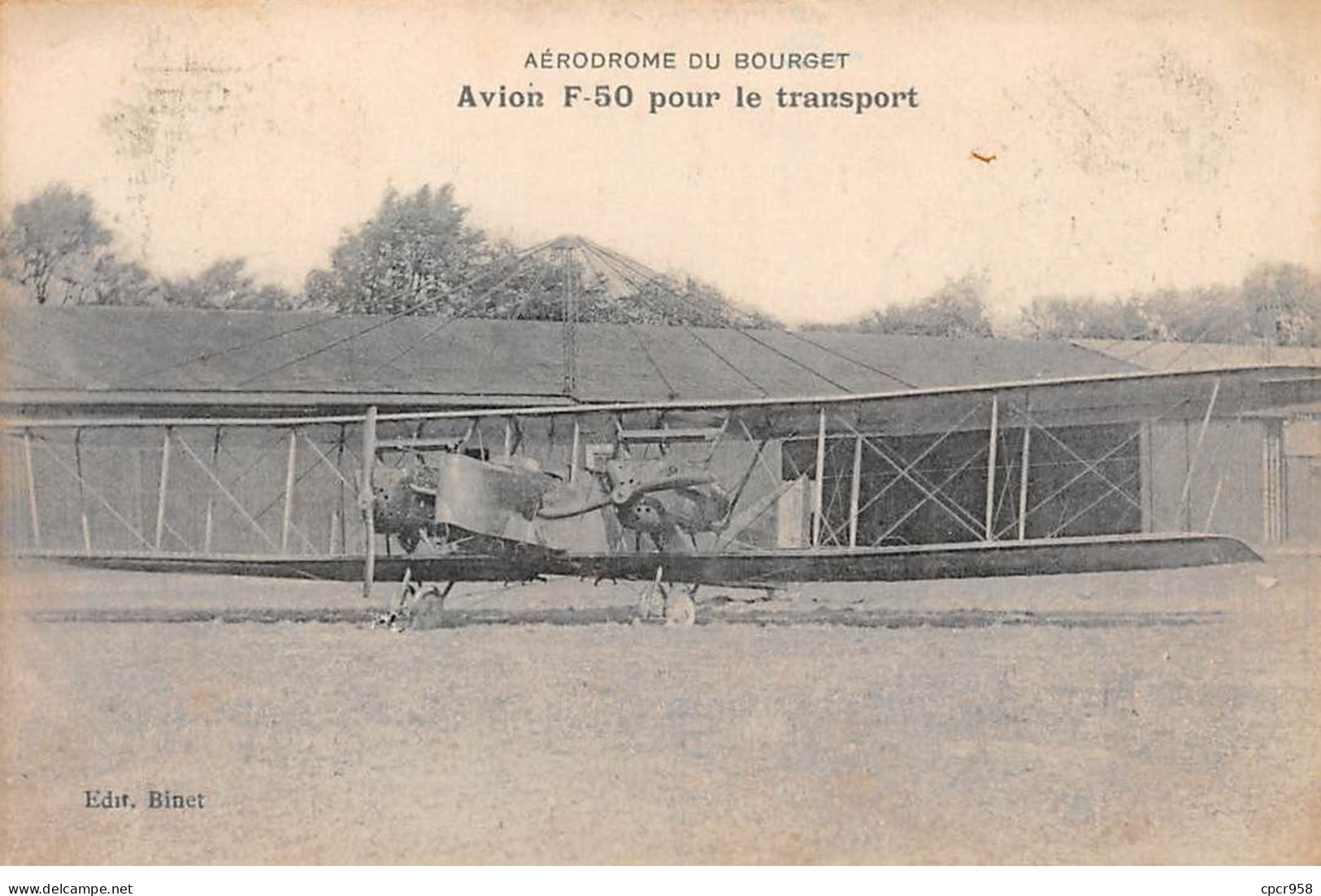 Aviation - N°70565 - Aérodrome Du Bourget - Avion F.50 Pour Le Transport - Aerodrome