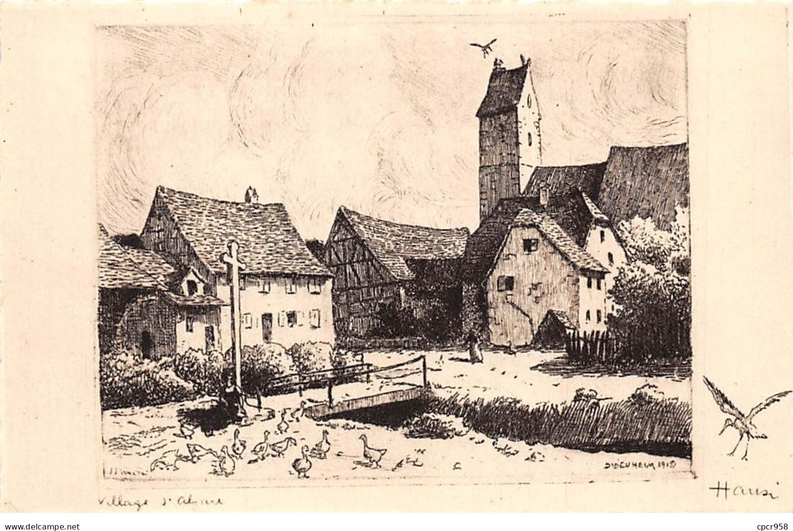 Illustrateur - N°72153 - Hansi - Village - ... Sanves Et Ravenelles. La Sylvinite ... - Braun Et Cie - Hansi
