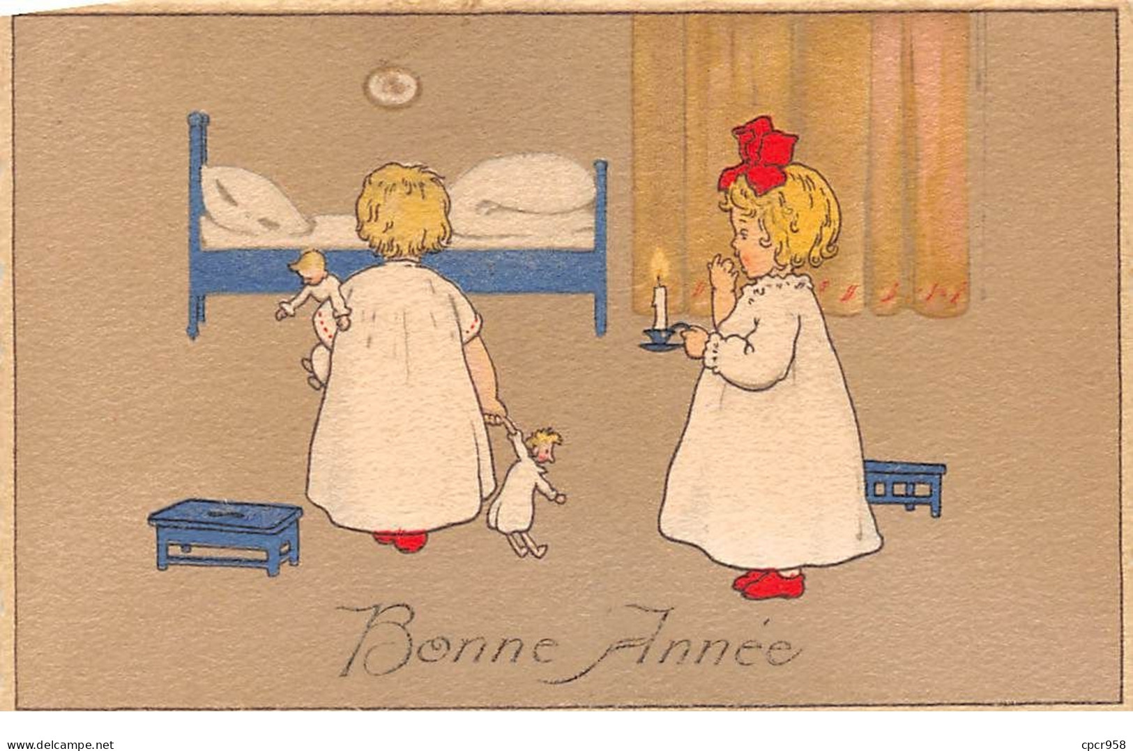 Illustrateur - N°70333  - P. Ebner - Bonne Année - Enfants Allant Se Coucher - Ebner, Pauli