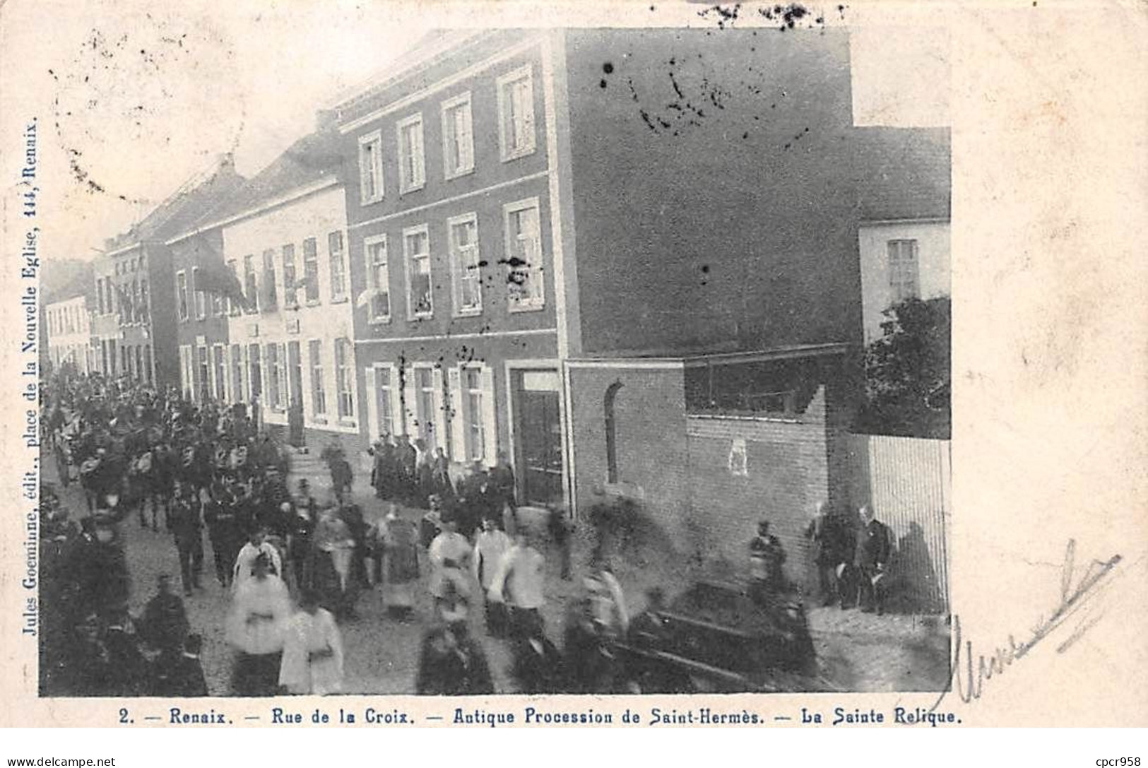 Belgique - N°70061 - Renaix - Rue De La Croix - Antique Procession De St-Hermès - La Sainte Relique - Carte Peu Courante - Renaix - Ronse