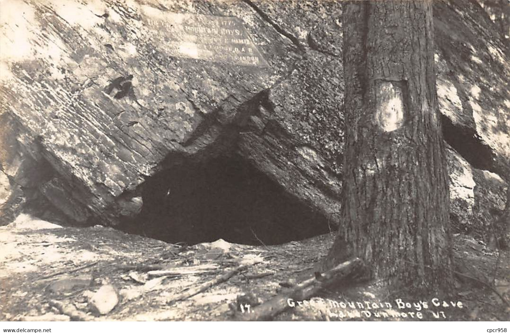 Etats-Unis - N°72189 - MIDDLEBURY - ... Boy-s Cave - Carte Photo - Other & Unclassified