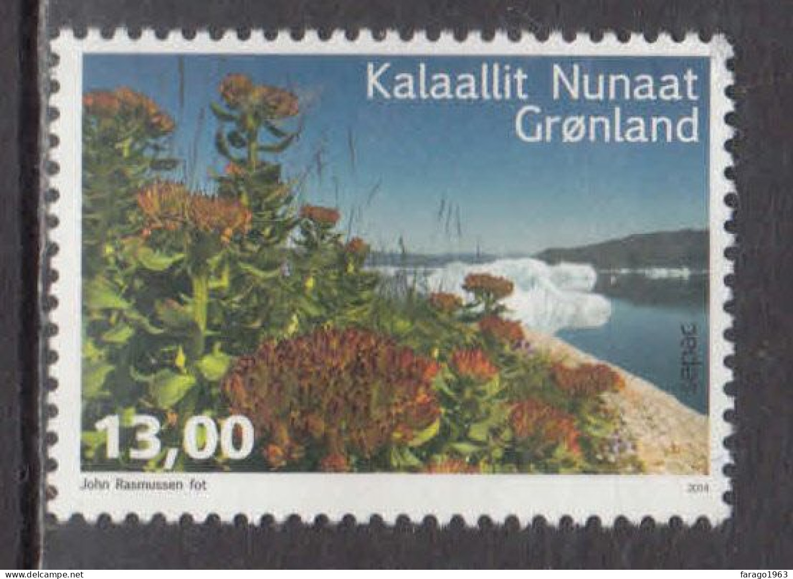 2014 Greenland Flowers Fleurs Complete Set Of 1 MNH @ BELOW FACE VALUE - Nuovi