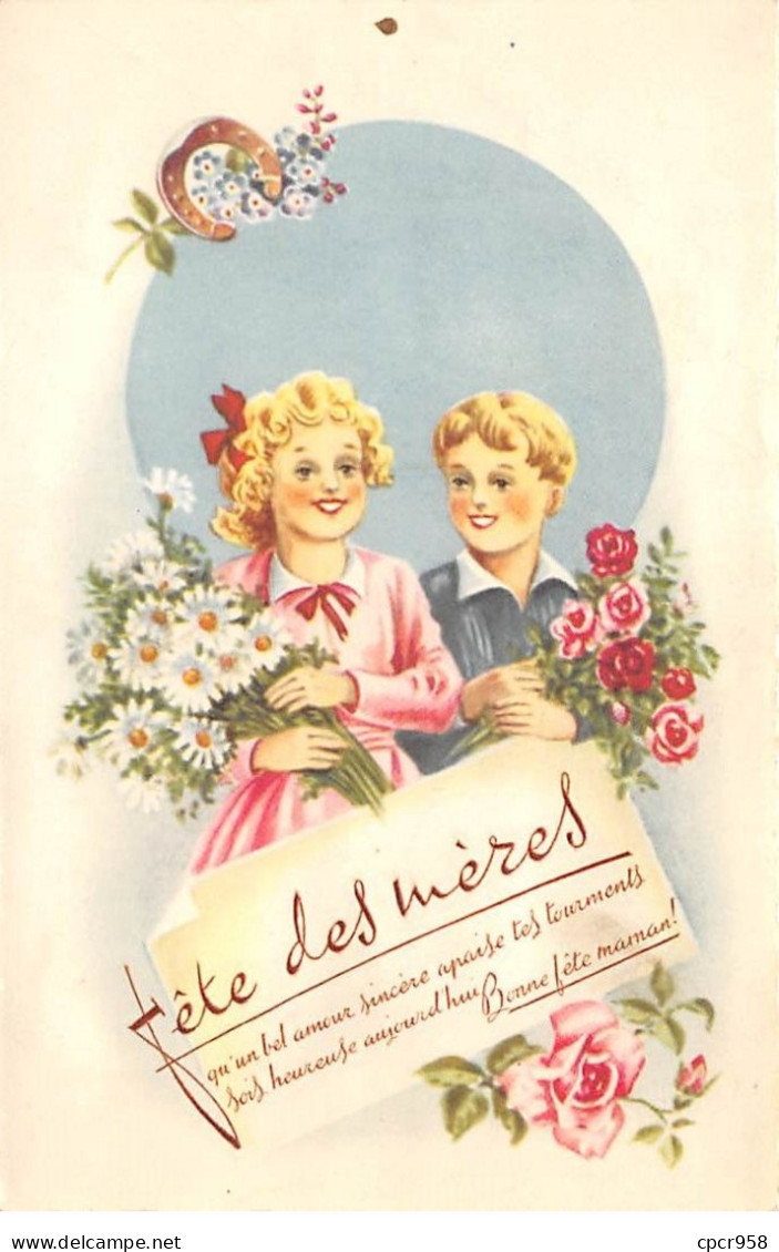 Fête Des Mères - N°72505 - Qu'un Bel Amour Sincère ... Bonne Fête Maman - Enfants Apportant Des Fleurs - Fête Des Mères