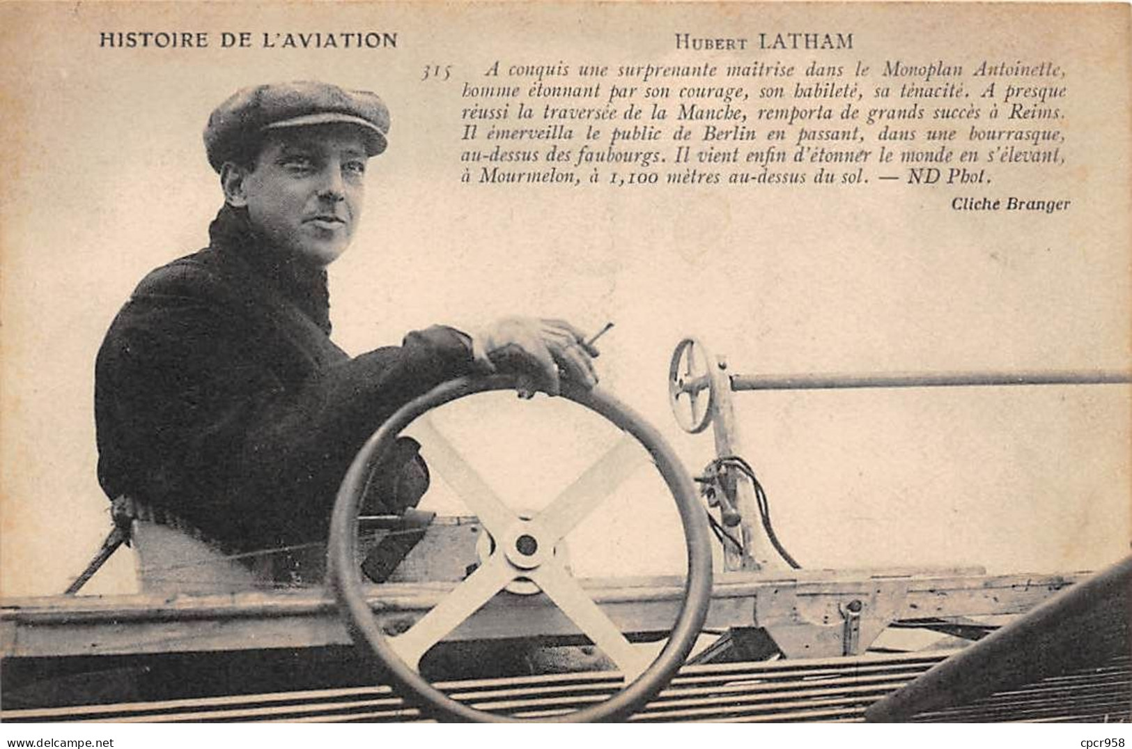 Aviation - N°72396 - Histoire De L'Aviation - Hubert Latham - Aviateurs