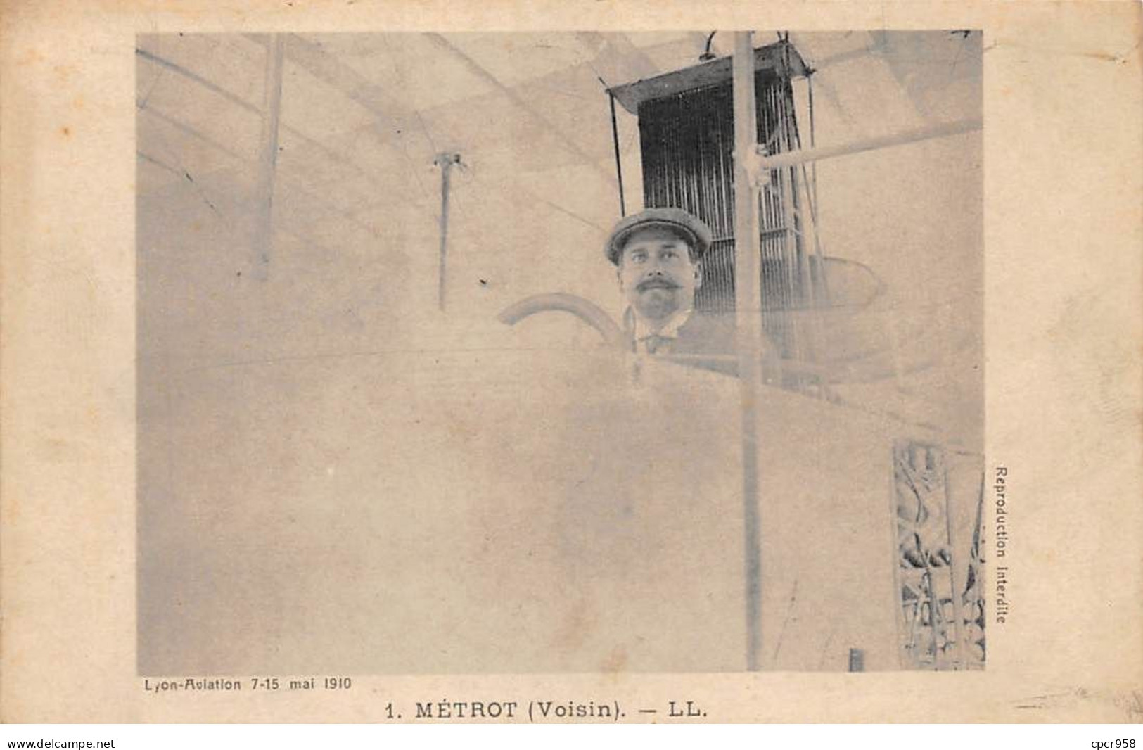 Aviation - N°72395 - Métrot (Voisin) - Homme Dans Un Avion - Aviateurs