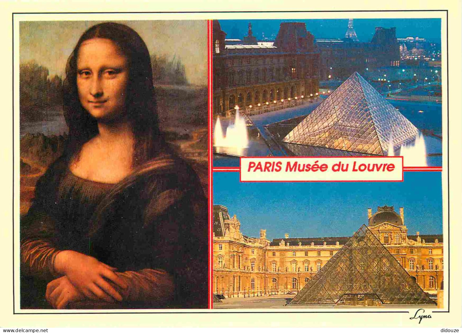 75 - Paris - Musée Du Louvre - Multivues - La Joconde De Léonard De Vinci - La Pyramide - CPM - Voir Scans Recto-Verso - Louvre