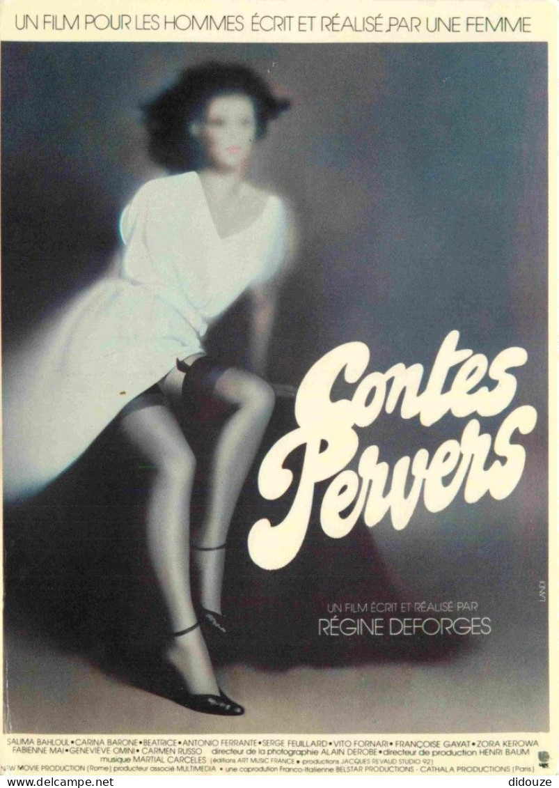 Cinema - Affiche De Film - Contes Pervers - Femme Sexy - Régine Deforges - Affiche De Landi - CPM - Voir Scans Recto-Ver - Posters On Cards