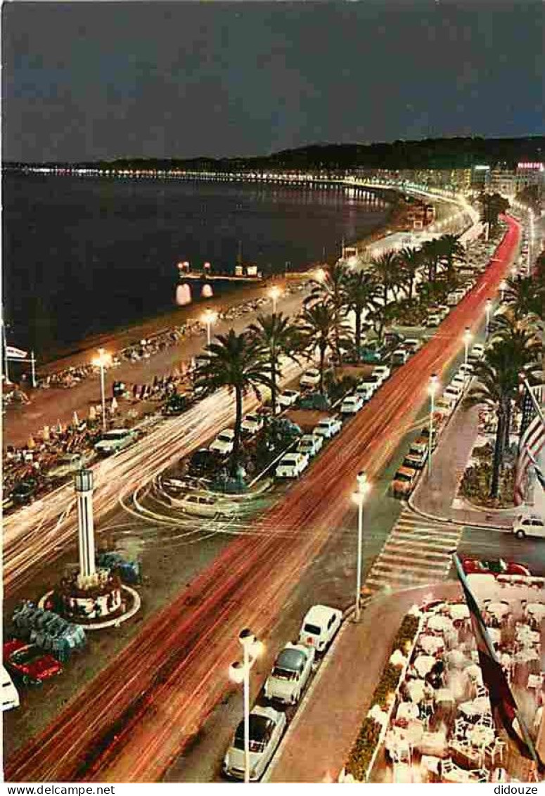 06 - Nice - La Promenade Des Anglais La Nuit - Automobiles - CPM - Voir Scans Recto-Verso - Nice La Nuit