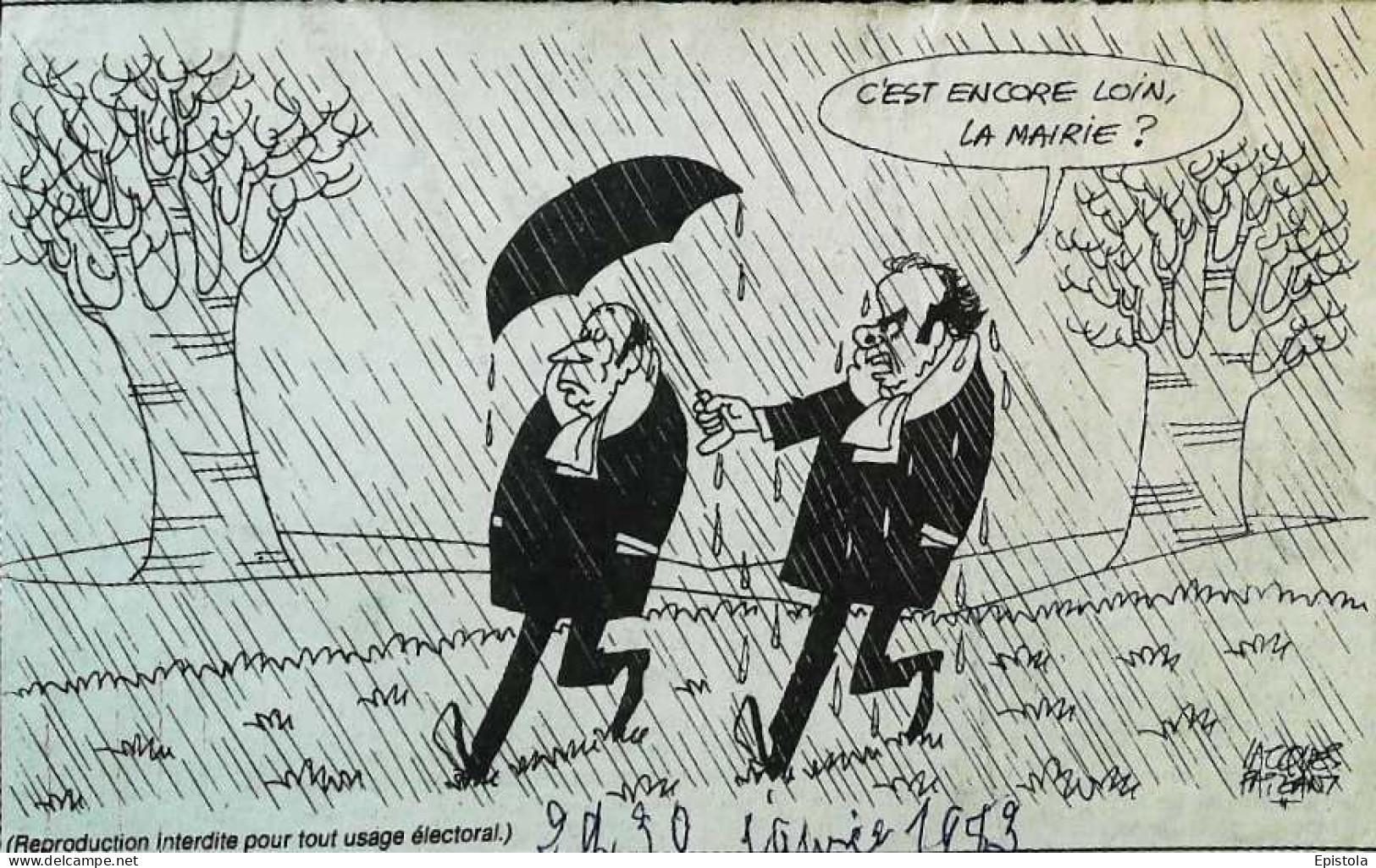 ► Coupure De Presse  Quotidien Le Figaro Jacques Faisant 1983   Mitterrand Marchais Encore Loin La Mairie - 1950 - Nu