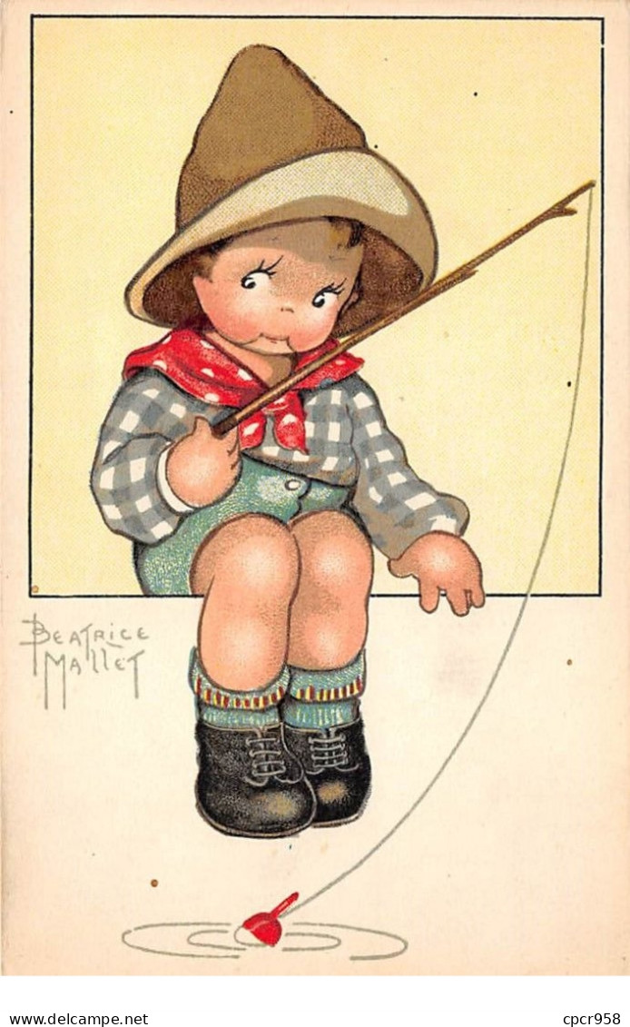 Illustrateur - N°76530 - B. Mallet - Enfant Pêchant - Grands Magasins De La Samaritaine - Mallet, B.