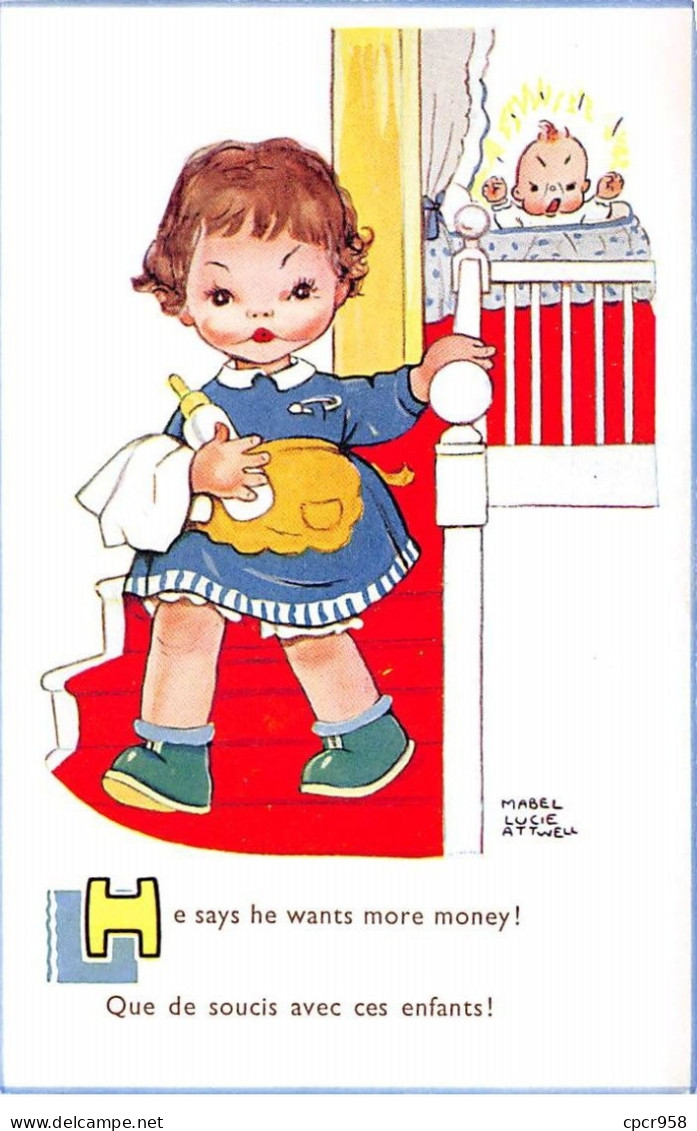 Illustrateur - N°70291 - M.L. Attwell N°5642 - Que De Soucis Avec Ses Enfants ! - Attwell, M. L.