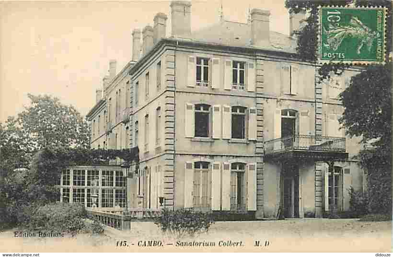 64 - Cambo Les Bains - Sanatorium Colbert - Correspondance - Oblitération Ronde De 1922 - CPA - Voir Scans Recto-Verso - Cambo-les-Bains