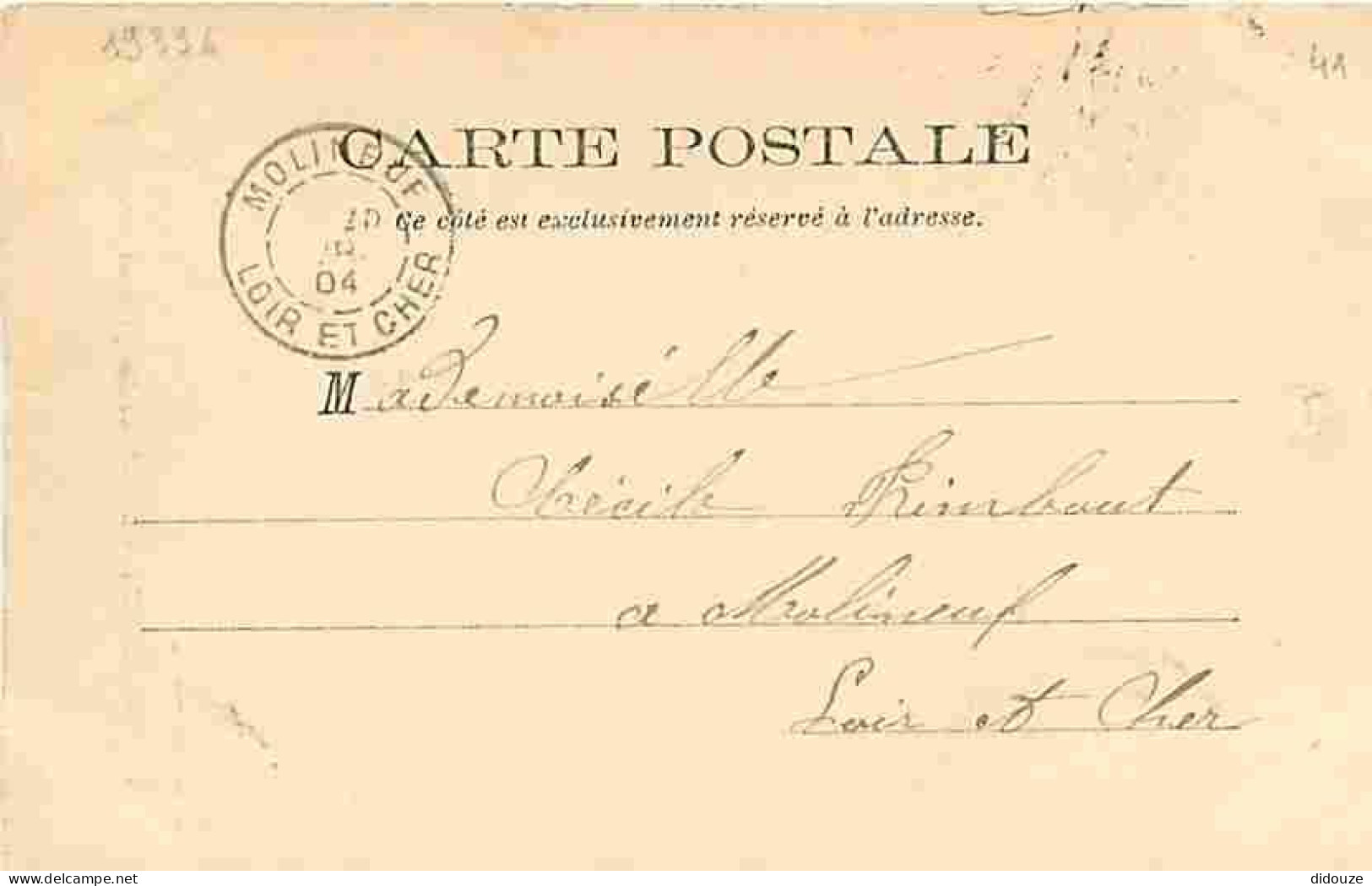 41 - Montoire - Le Château - Vue Prise Au Puits Des Rochettes - Animée - Précurseur - Oblitération Ronde De 1904 - CPA - - Montoire-sur-le-Loir