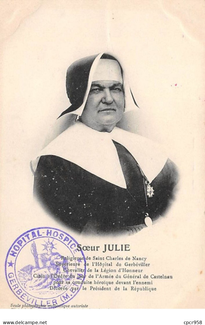 54 - N°75840 - GERBEVILLER - Soeur Julie - Gerbeviller