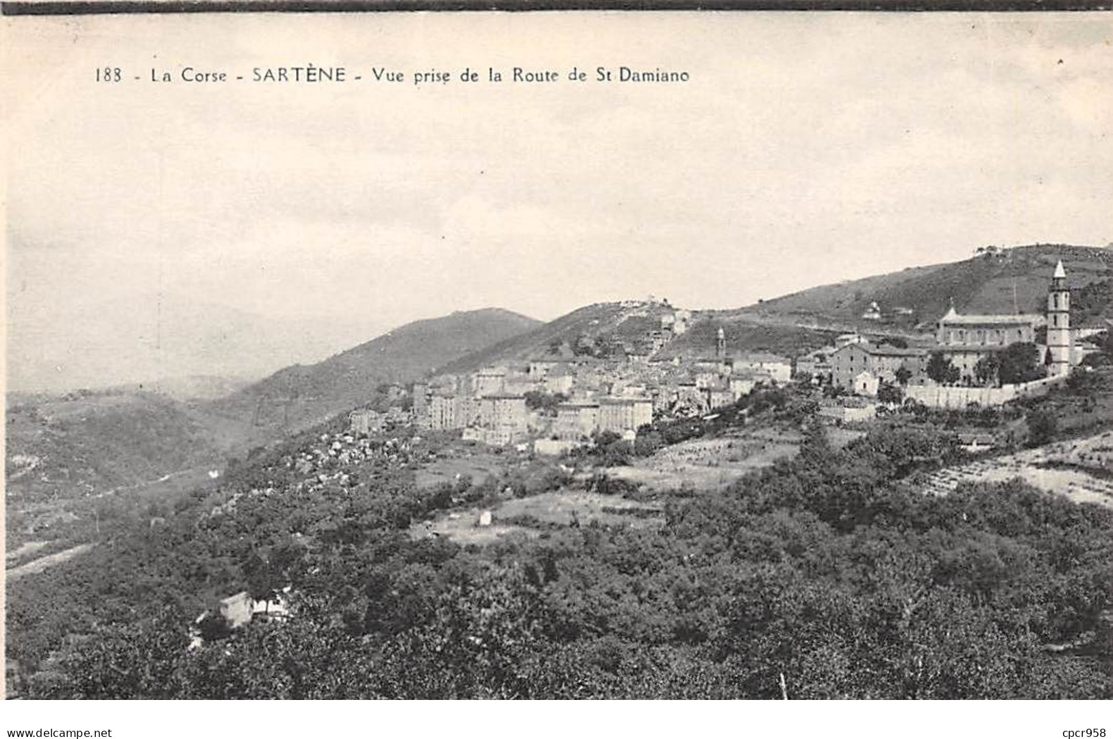 20 - N°75773 - SARTENE - Vue Prise De La Route De St Damiano - Sartene