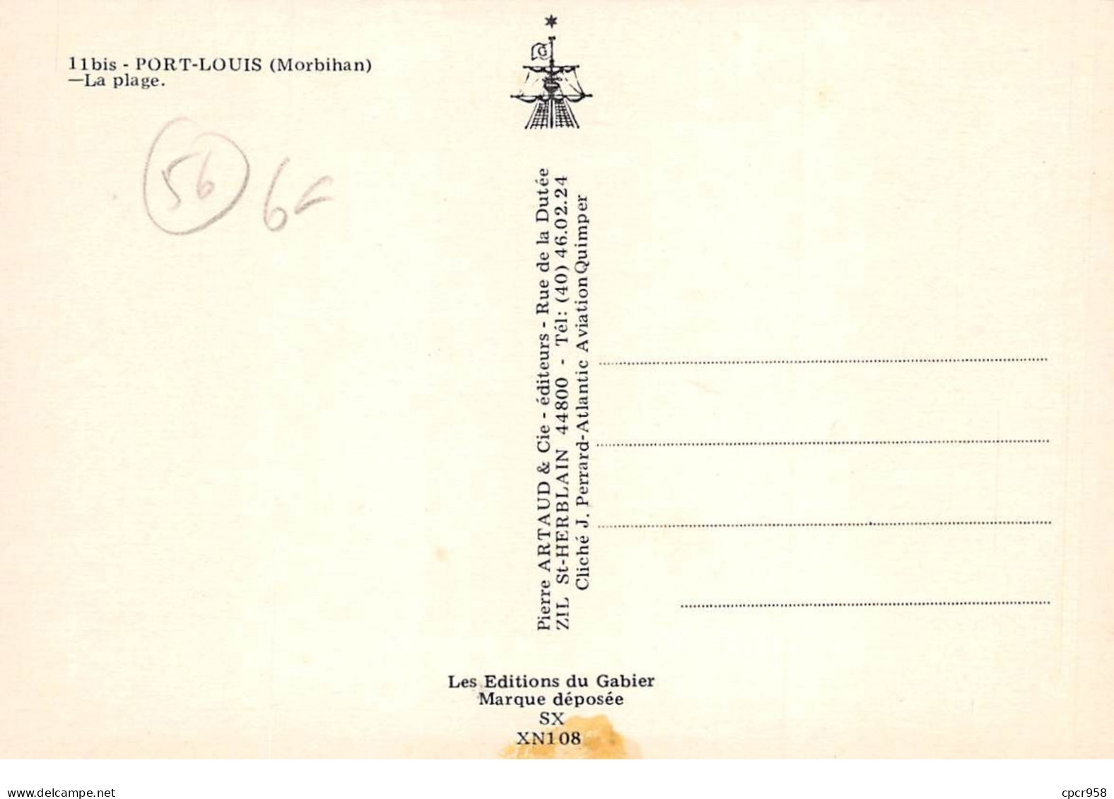 56.AM10332.Port-Louis.Vue Générale.Edit Artaud.SX XN108 11bis.CPSM 15x10 Cm - Port Louis