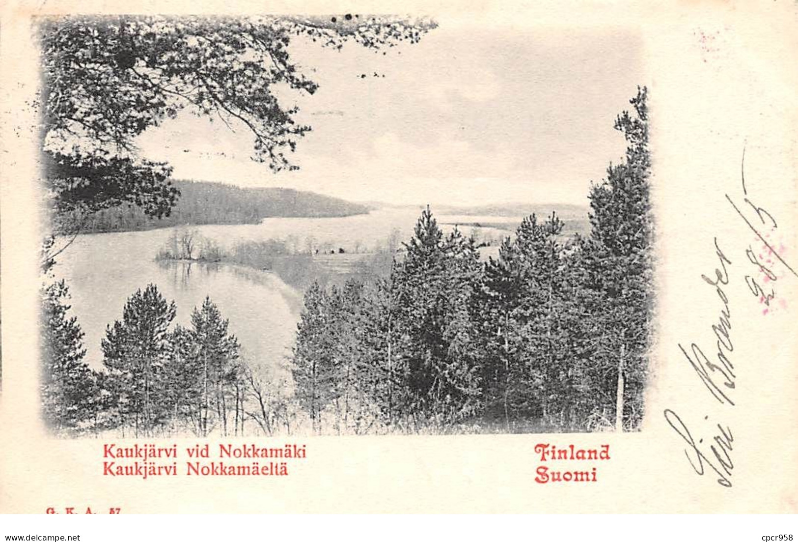 Finlande - N°73769 - Suomi - Kaukjärvi Nokkamäeltä - Timbre Russe - Finlandia